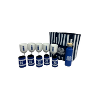 LONG LUNCH TABLE PACK (TOTE BAG/5  NC COOLERS/5 GOBLETS/1 METAL WATER BOTTLE)