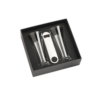 NC 2 Piece Glass Set with Opener