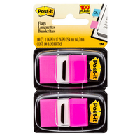 POST IT FLAGS BRIGHT PINK