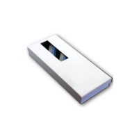 TIE BOX - HARD BOX WHITE WITH GOLD LOGO