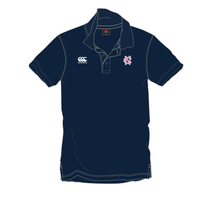 NC PINK EMB NAVY COTTON POLO LADIES 