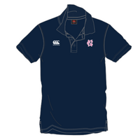 NC PINK EMB COTTON POLO NAVY