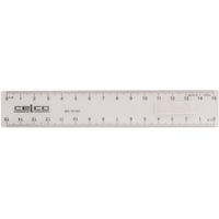RULER 15CM PLASTIC