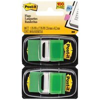 POST IT FLAGS GREEN